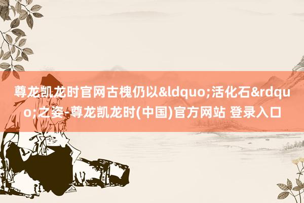 尊龙凯龙时官网古槐仍以&ldquo;活化石&rdquo;之姿-尊龙凯龙时(中国)官方网站 登录入口