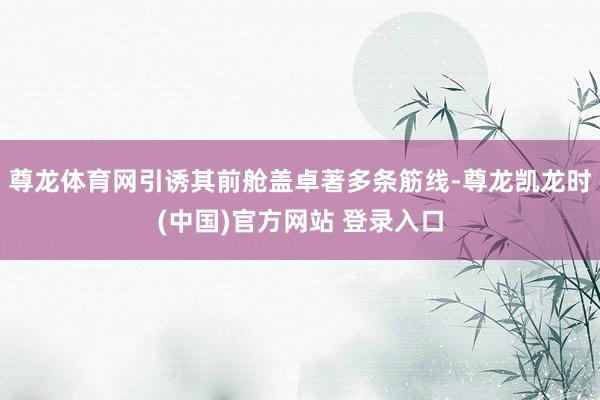 尊龙体育网引诱其前舱盖卓著多条筋线-尊龙凯龙时(中国)官方网站 登录入口